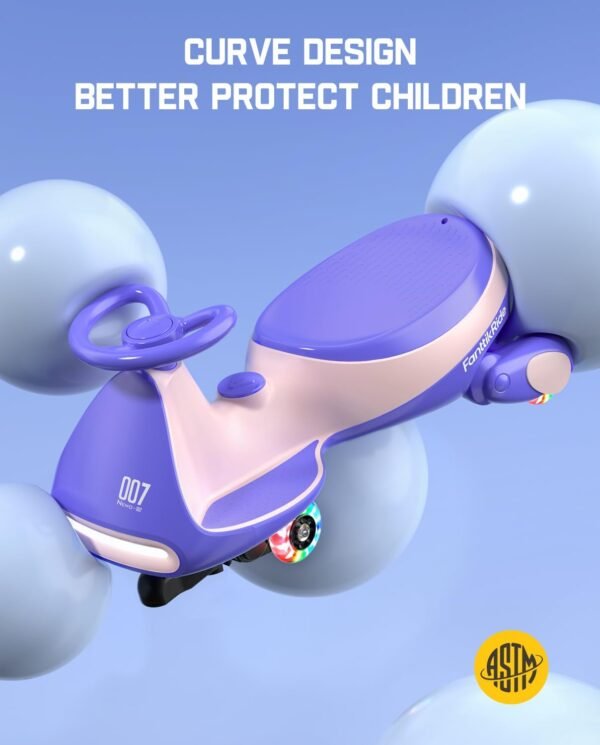FanttikRide N7 Electric Wiggle Car with Pedal, Ride on Toy - Image 5